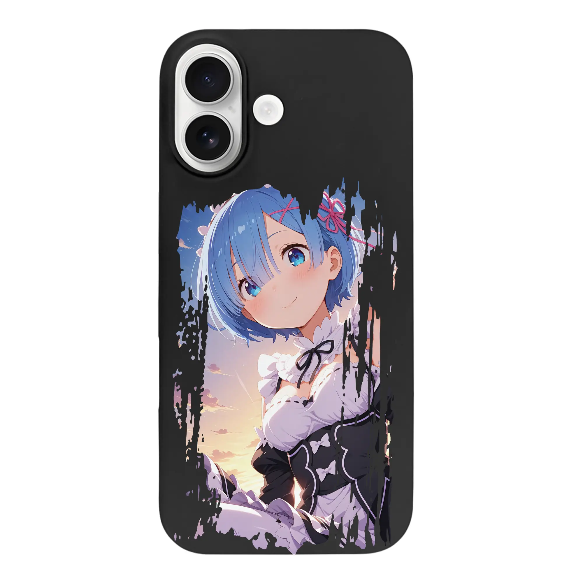 リゼロ グッズ レム - iPhone 17 シリーズ シリコンケース 薄型 耐衝撃 指紋防止 ソフトタッチカバー 精密フィット 傷防止 保護ケース iPhone 17/17 Air/17 Pro/17 Pro Max 対応